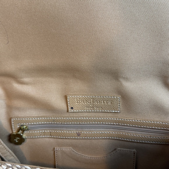 ERIC JAVITS Raffia shoulder bag,linen!Vintage! - Picture 4 of 7